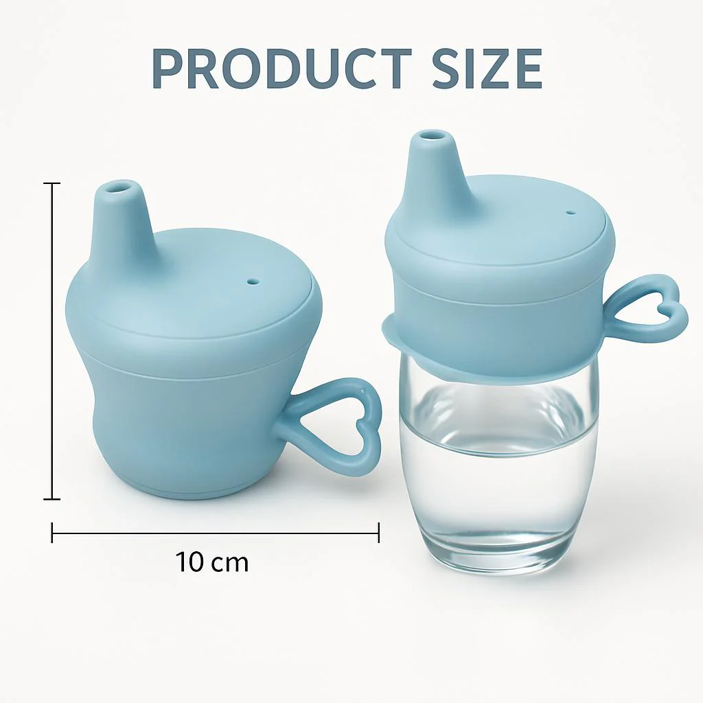 Silicone Sippy Cup Lid - Eco-Friendly, Reusable, Non-Toxic - Image 4