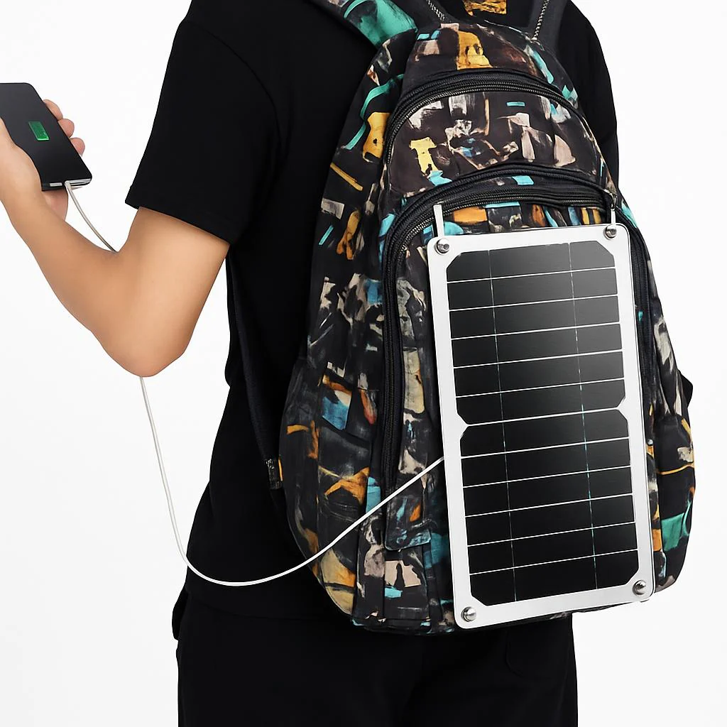 Portable Solar Panel Charger for Eco-Friendly On-the-Go Power - Image 2