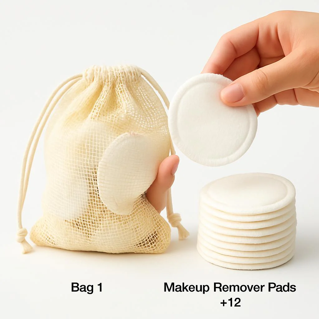 Eco-Friendly Bamboo Cotton Remover Pads - Image 4