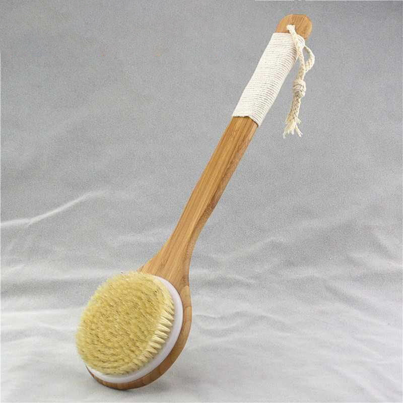 Eco-Friendly Long-Handled Bath Brush with Natural Bristles - Image 10