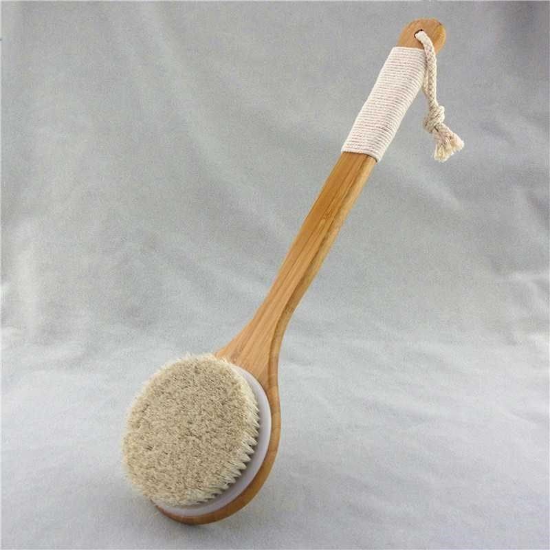Eco-Friendly Long-Handled Bath Brush with Natural Bristles - Image 11