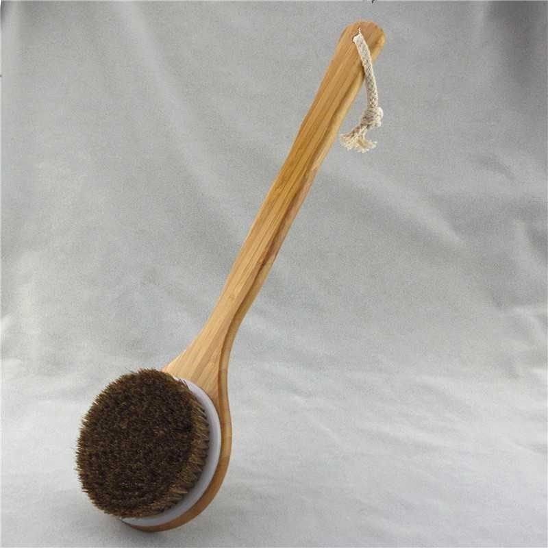 Eco-Friendly Long-Handled Bath Brush with Natural Bristles - Image 12