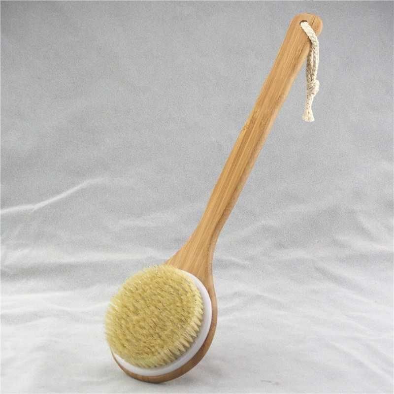 Eco-Friendly Long-Handled Bath Brush with Natural Bristles - Image 13