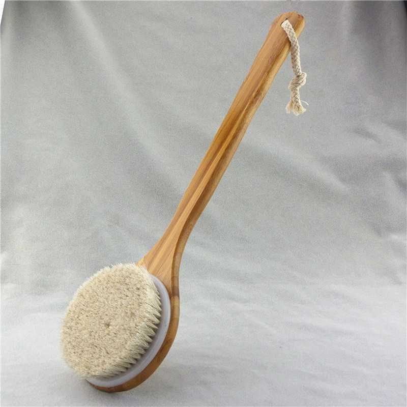 Eco-Friendly Long-Handled Bath Brush with Natural Bristles - Image 14