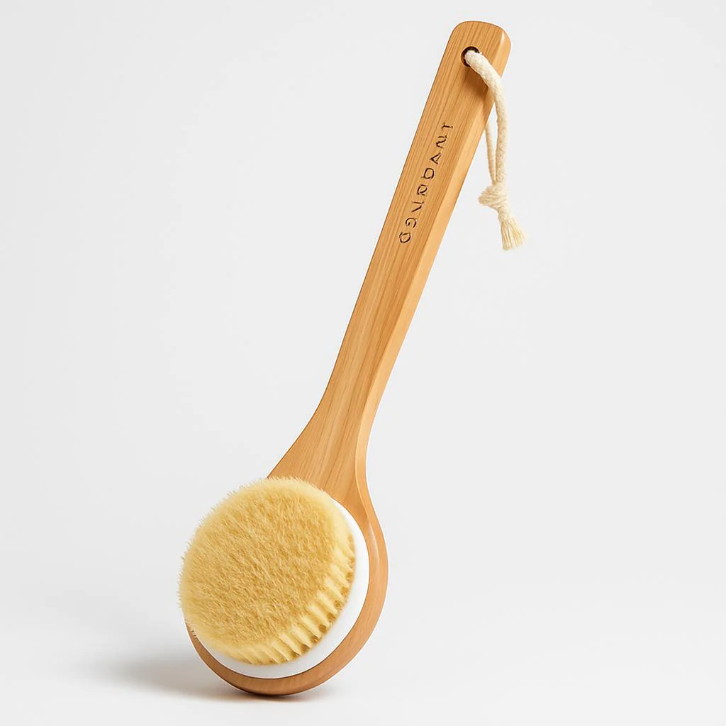 Eco-Friendly Long-Handled Bath Brush with Natural Bristles - Image 6
