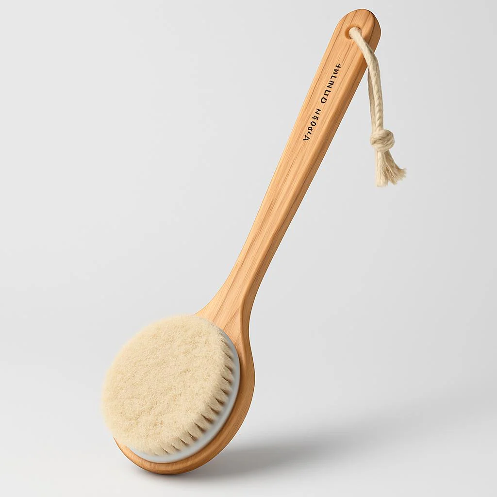 Eco-Friendly Long-Handled Bath Brush with Natural Bristles - Image 7