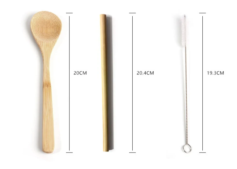 Eco-Friendly Bamboo Reusable Cutlery Set with Portable Pouch - Image 29