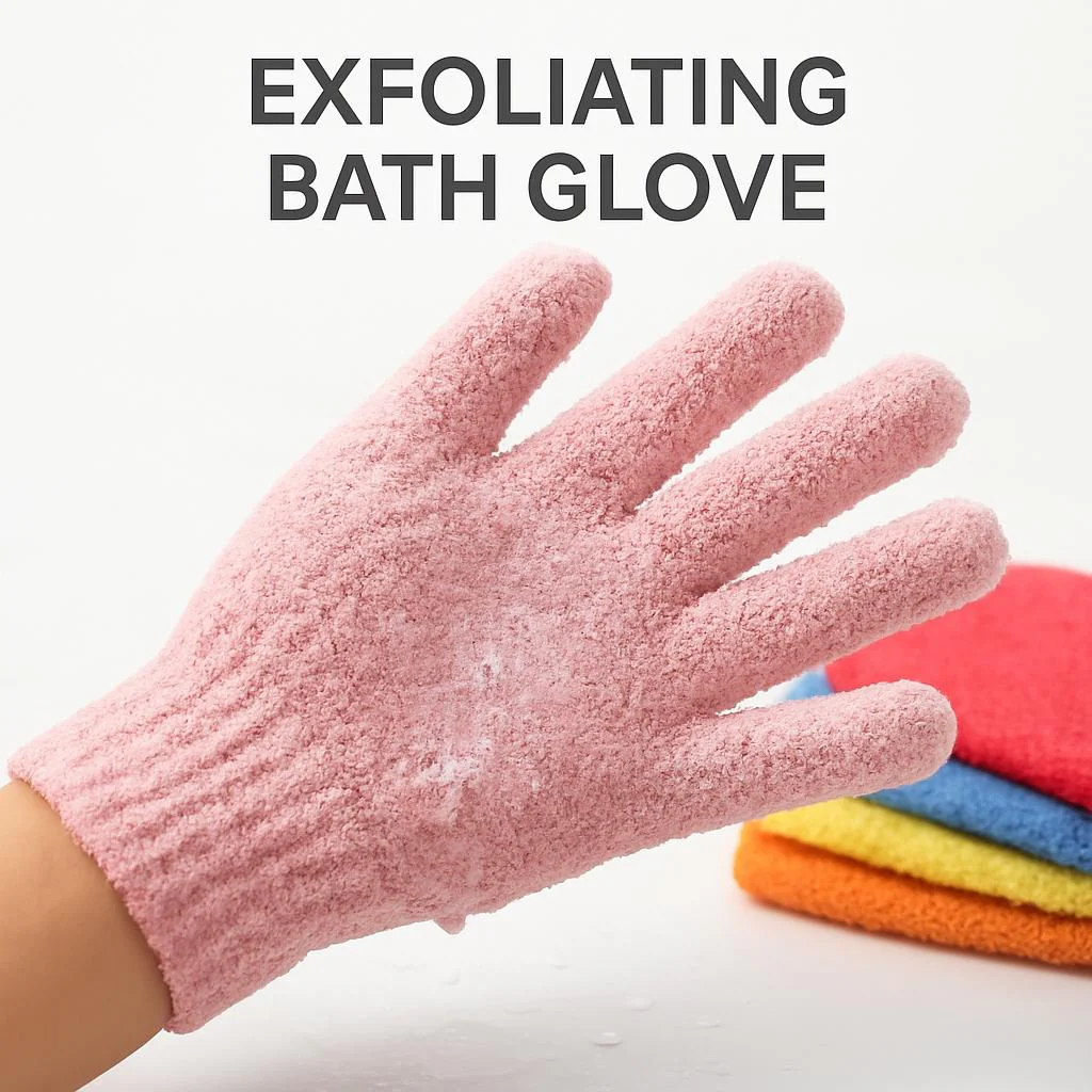 Eco-Friendly Candy Color Mud Exfoliating Bath Gloves - Image 22