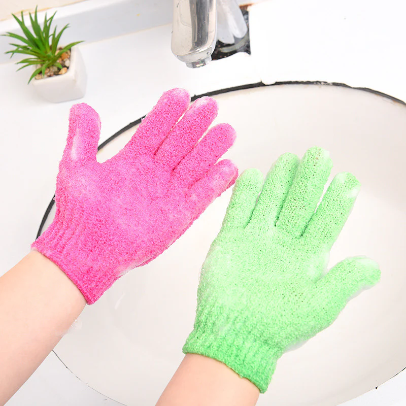 Eco-Friendly Candy Color Mud Exfoliating Bath Gloves - Image 23