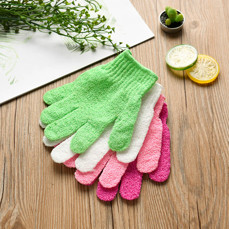 Eco-Friendly Candy Color Mud Exfoliating Bath Gloves - Image 25
