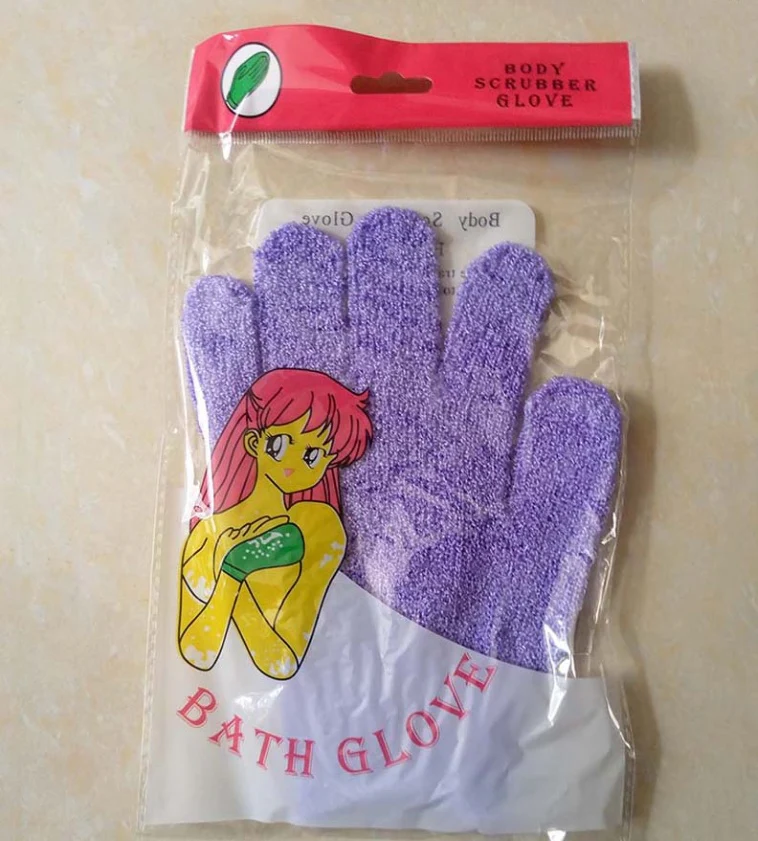 Eco-Friendly Candy Color Mud Exfoliating Bath Gloves - Image 27