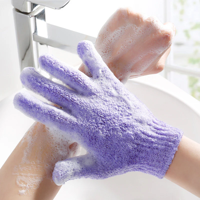 Eco-Friendly Candy Color Mud Exfoliating Bath Gloves - Image 30