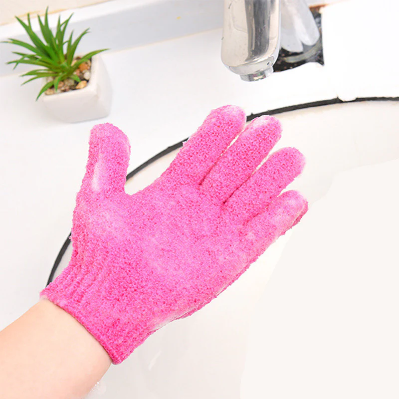 Eco-Friendly Candy Color Mud Exfoliating Bath Gloves - Image 31