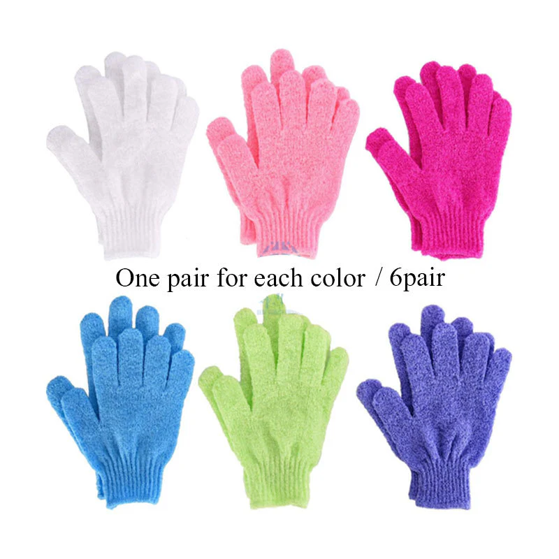 Eco-Friendly Candy Color Mud Exfoliating Bath Gloves - Image 34