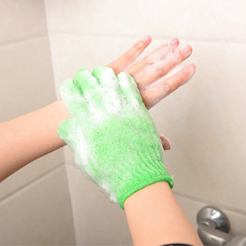 Eco-Friendly Candy Color Mud Exfoliating Bath Gloves - Image 37
