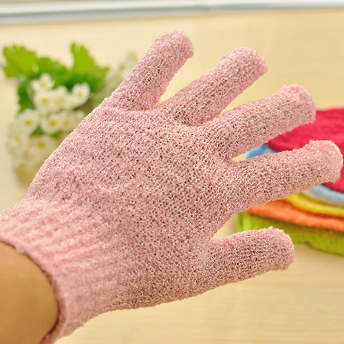 Eco-Friendly Candy Color Mud Exfoliating Bath Gloves - Image 43