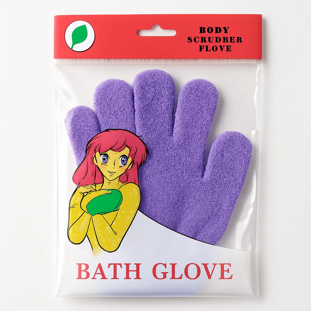 Eco-Friendly Candy Color Mud Exfoliating Bath Gloves - Image 6