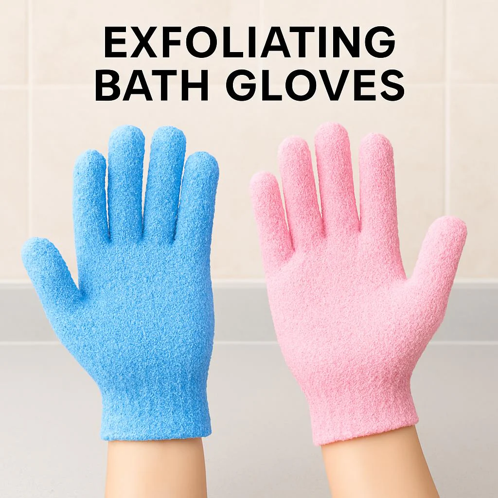 Eco-Friendly Candy Color Mud Exfoliating Bath Gloves - Image 7