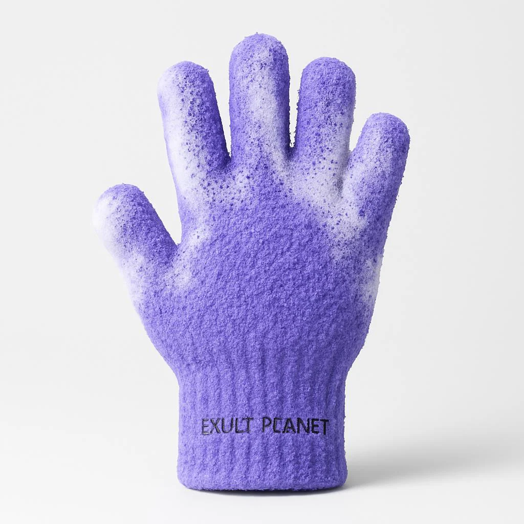 Eco-Friendly Candy Color Mud Exfoliating Bath Gloves - Image 9