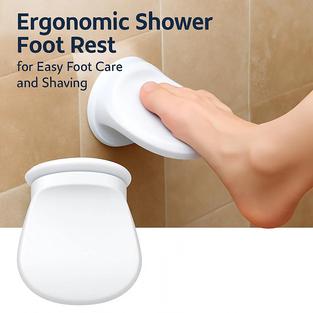 Ergonomic Shower Foot Rest for Easy Foot Care and Shaving - Image 5
