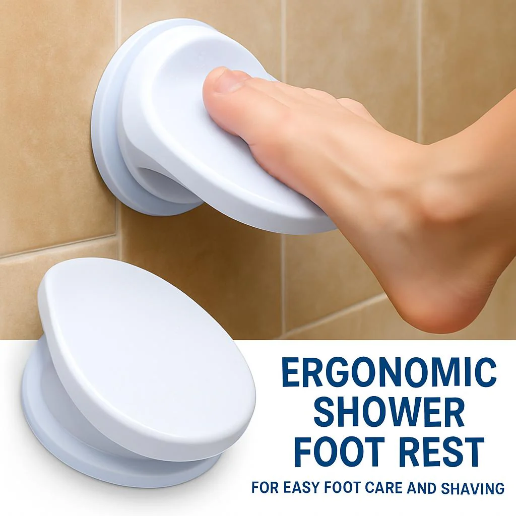 Ergonomic Shower Foot Rest for Easy Foot Care and Shaving - Image 8