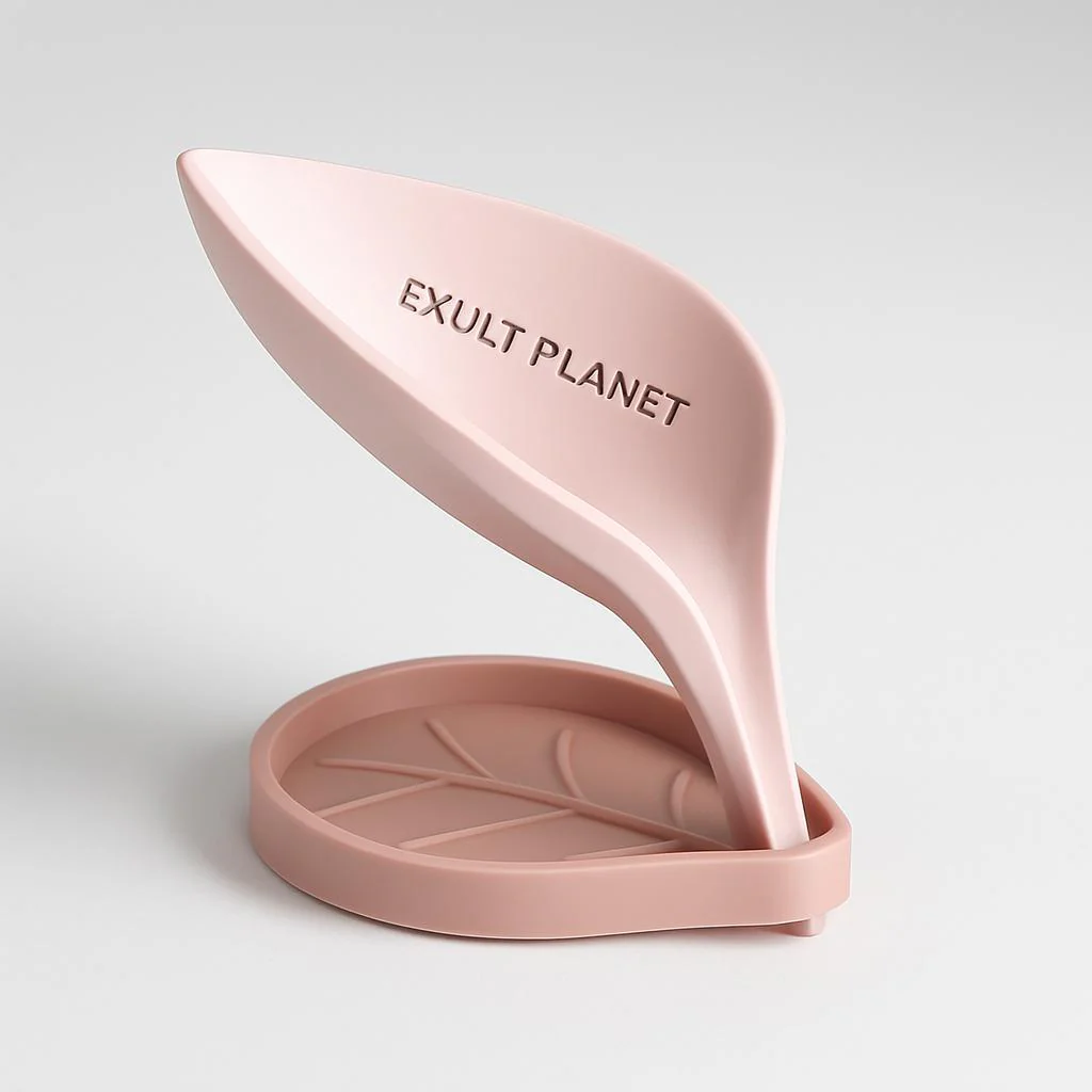Leaf-Shaped Soap Holder - Eco-Friendly Water-Draining Design - Image 10