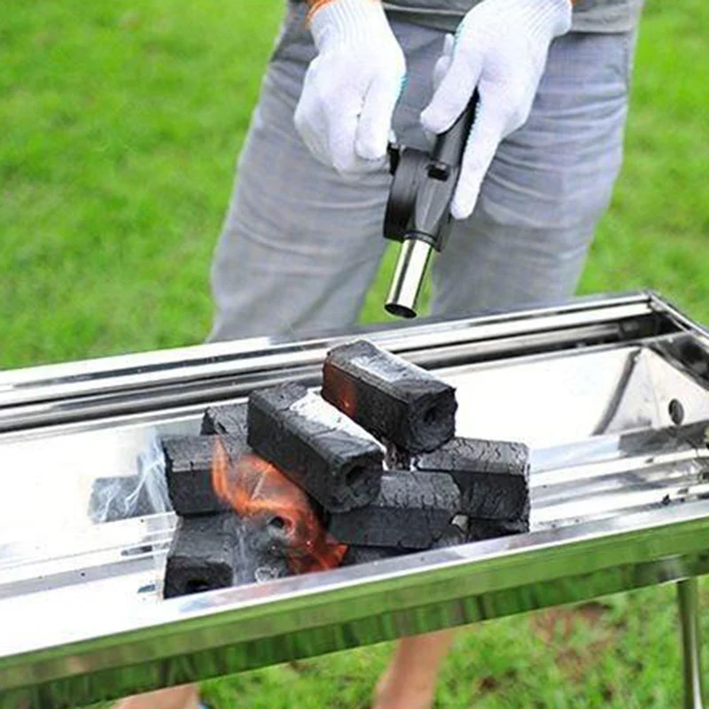 BBQ Fan Air Blower Fast Fire Starter Portable Manual Hand Crank for Outdoor Picnic Camping Cooking Barbecue Charcoal Grills Stov - Image 4