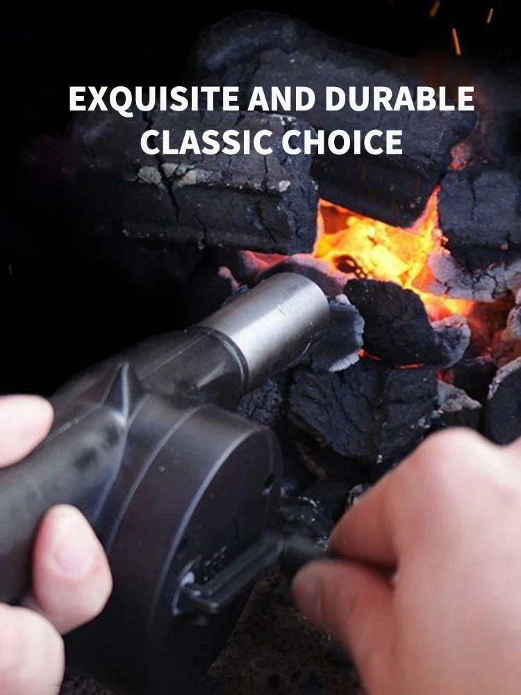 BBQ Fan Air Blower Fast Fire Starter Portable Manual Hand Crank for Outdoor Picnic Camping Cooking Barbecue Charcoal Grills Stov - Image 7