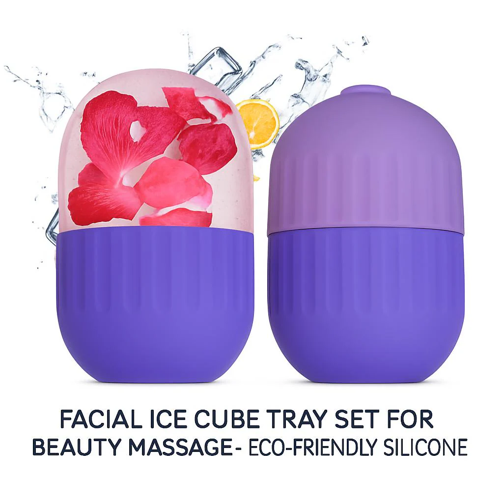 Facial Ice Cube Tray Set for Beauty Massage - Eco-Friendly Silicone - Image 12