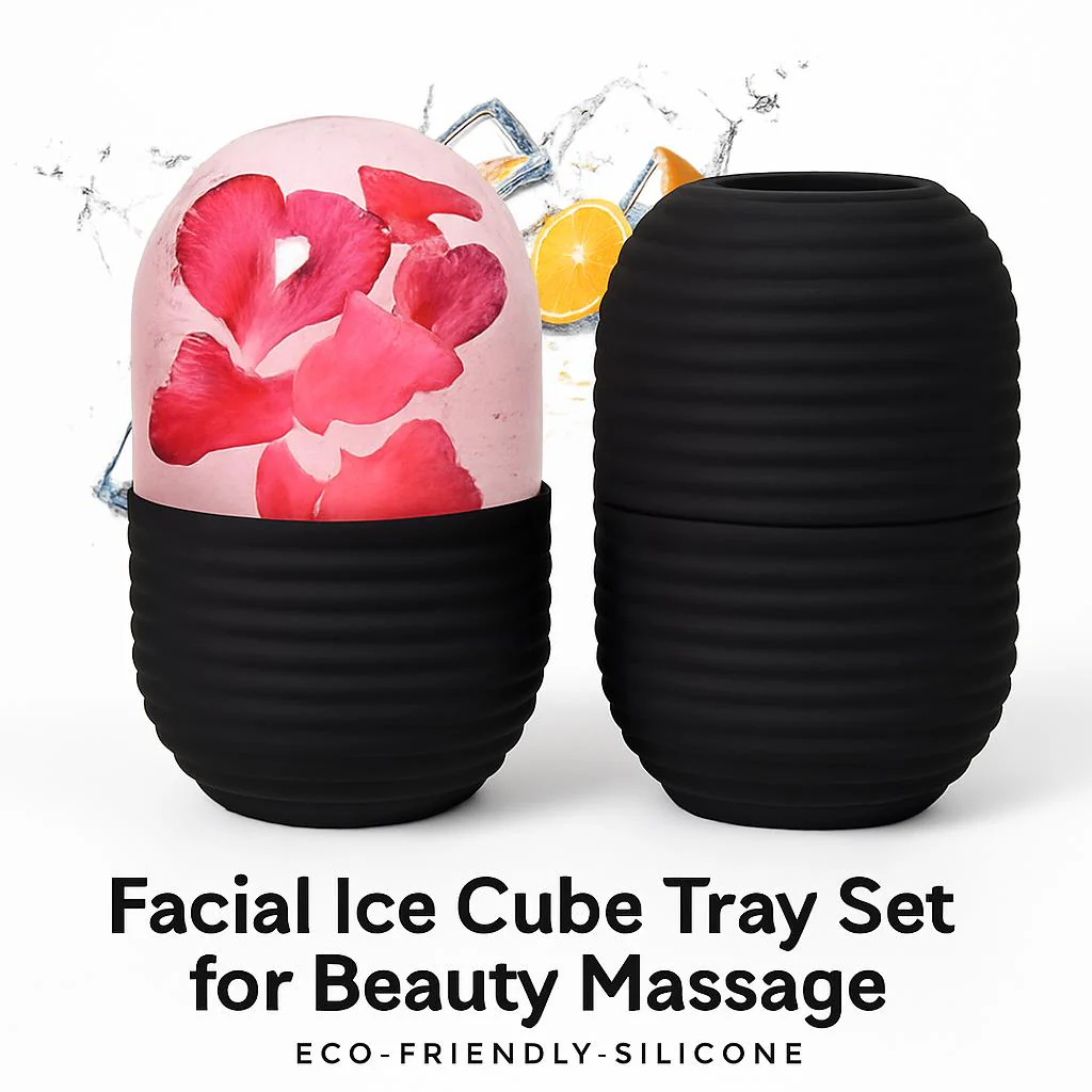 Facial Ice Cube Tray Set for Beauty Massage - Eco-Friendly Silicone - Image 14