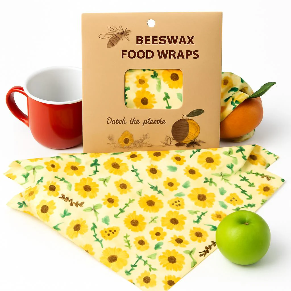 Eco-Friendly Beeswax Food Wraps - Reusable & Biodegradable - Image 3