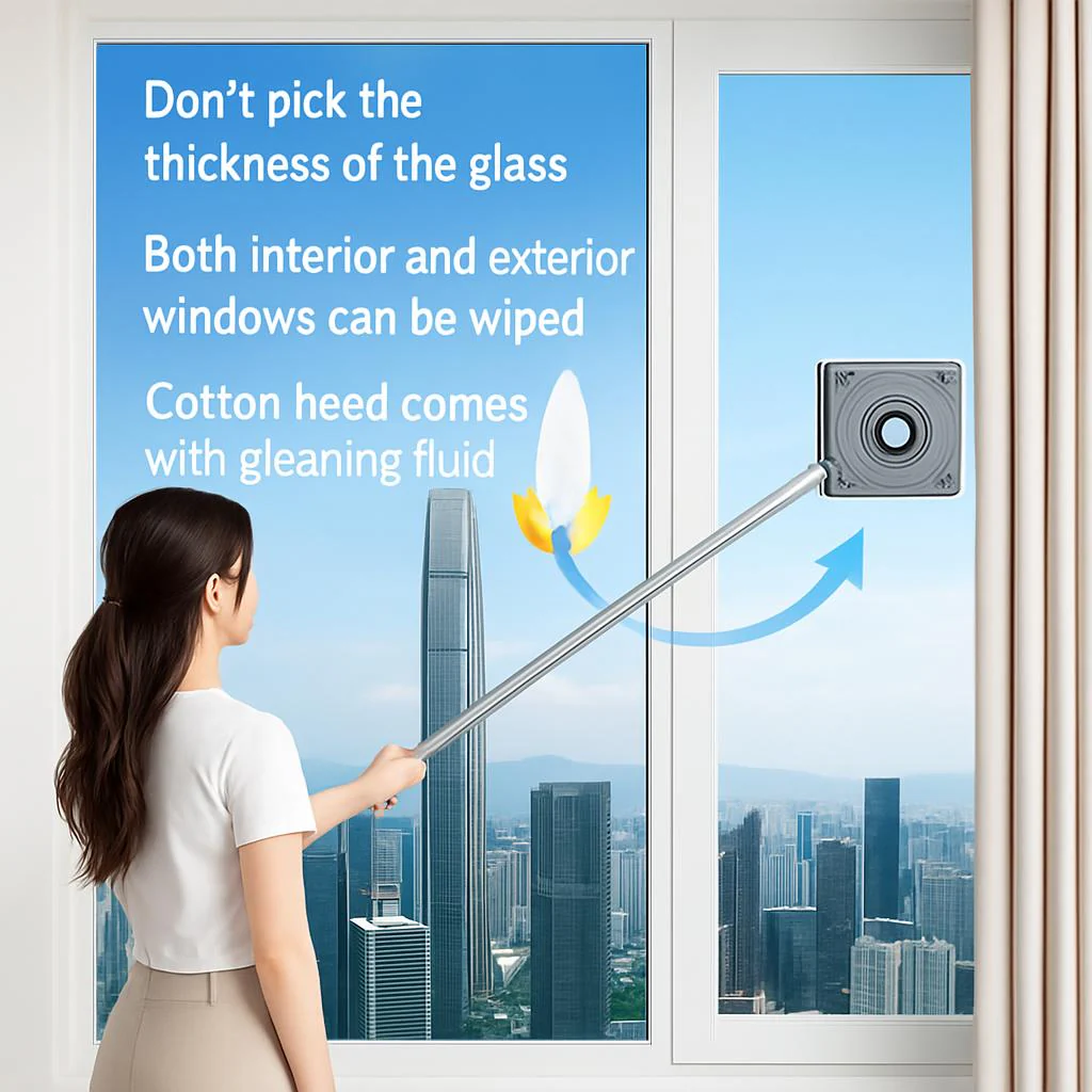 Eco-Friendly Double-Sided Glass Wiper for High Rise Windows - Image 3