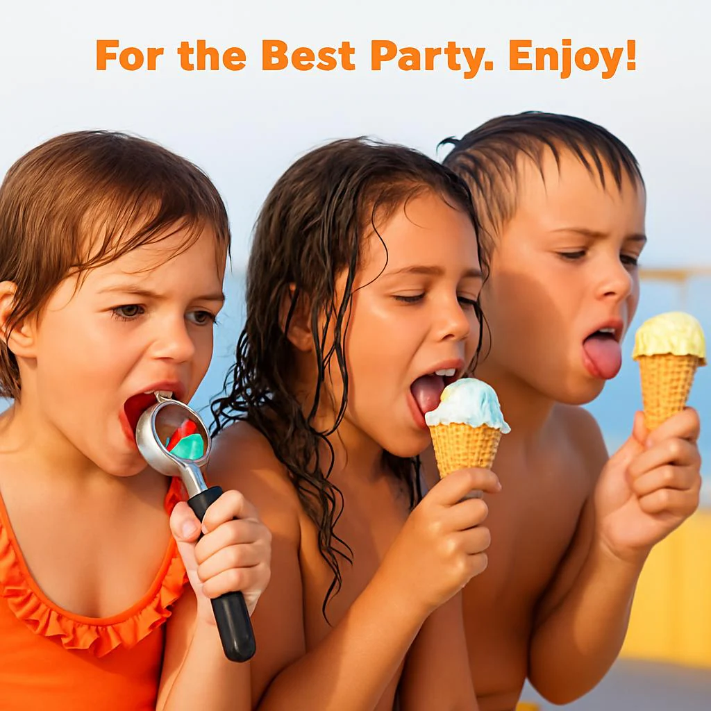 Eco-Friendly Stainless Steel Ice Cream Scoop with Trigger - Image 7
