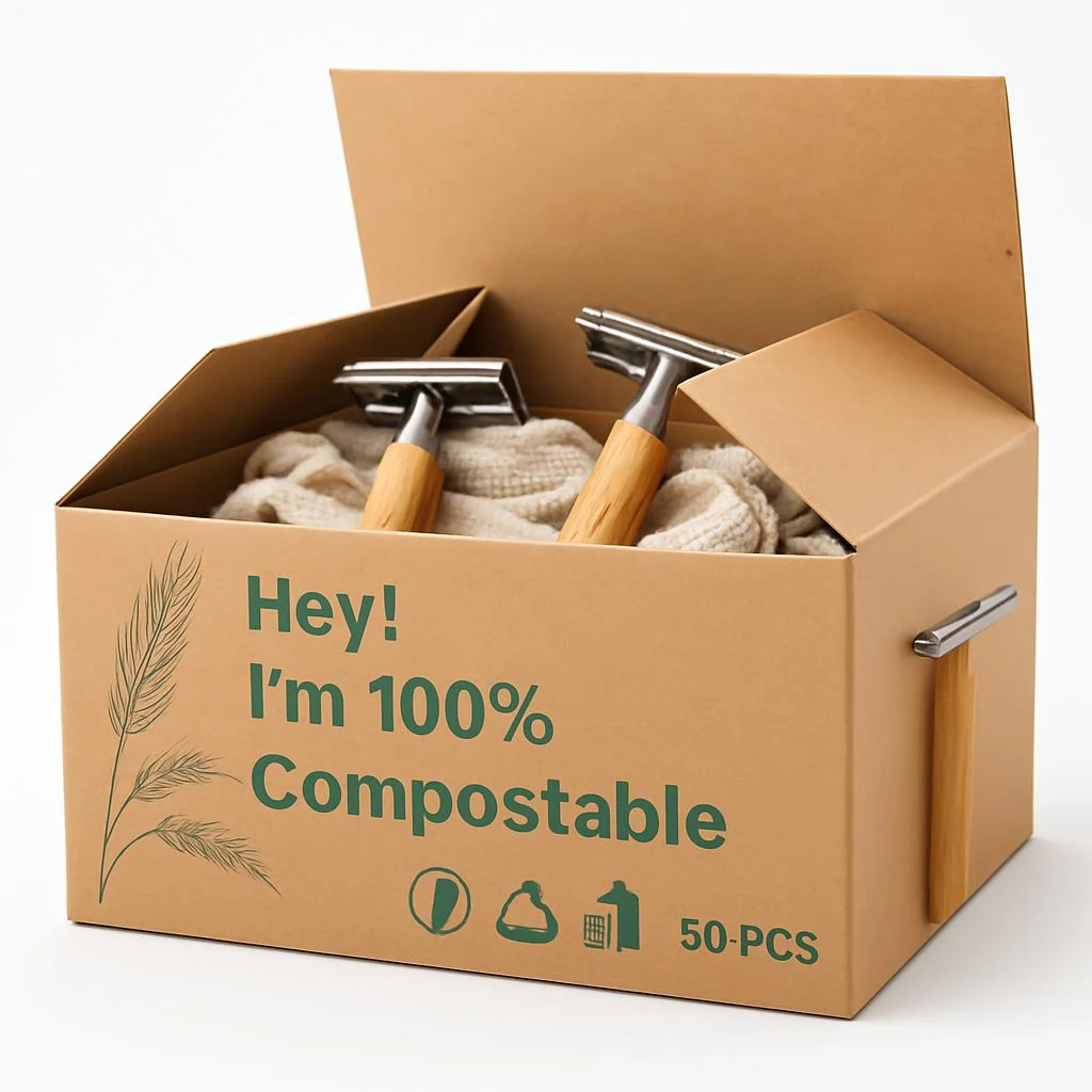 Eco-Friendly Bamboo Safety Razor - Sustainable Shaving Solution - Image 3