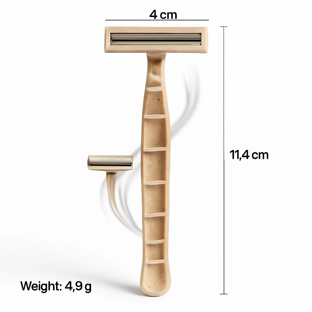 Eco-Friendly Bamboo Safety Razor - Sustainable Shaving Solution - Image 4