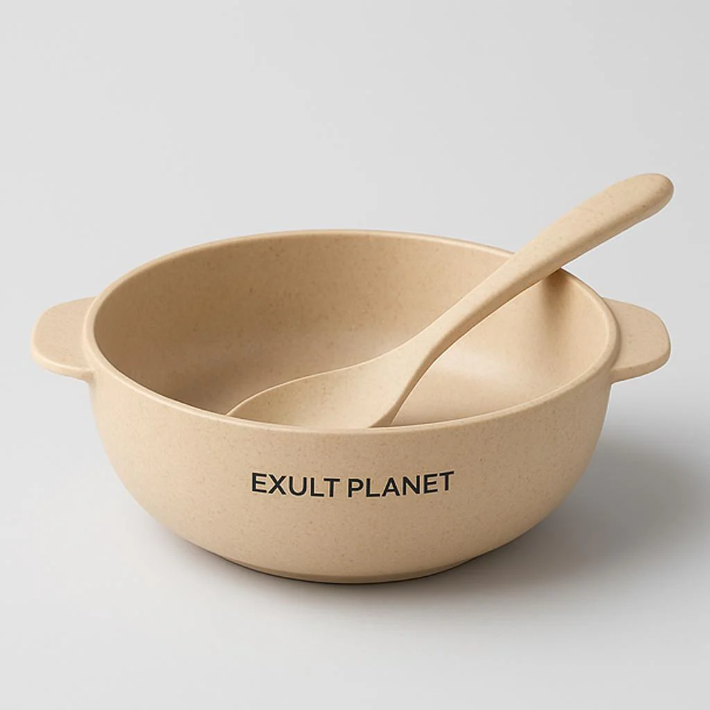 Eco-Friendly Biodegradable Rice Bowl and Spoon Set - Image 7