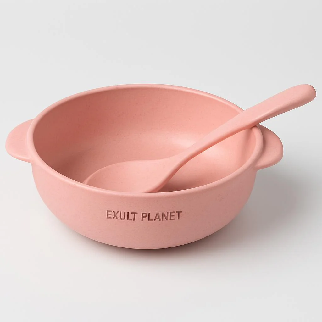 Eco-Friendly Biodegradable Rice Bowl and Spoon Set - Image 9