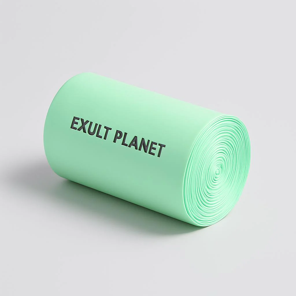 Eco-Friendly Biodegradable Trash Bags - Light Green, 40x43 cm