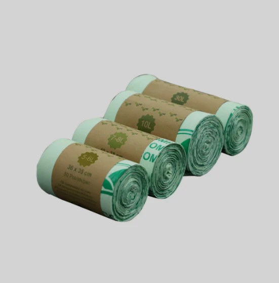 Eco-Friendly Biodegradable Trash Bags - Light Green, 40x43 cm - Image 10