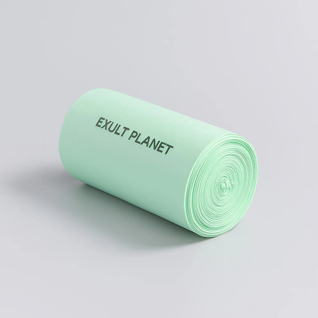 Eco-Friendly Biodegradable Trash Bags - Light Green, 40x43 cm - Image 7