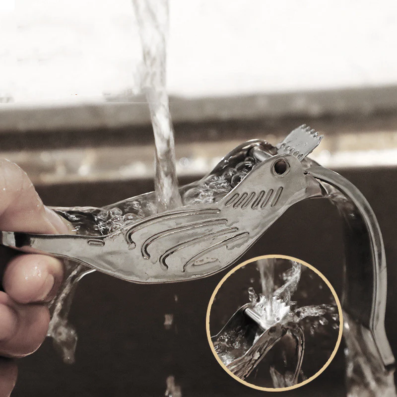 Bird-Shaped Stainless Steel Lemon Press - Eco-Friendly Manual Citrus Juicer - Image 11