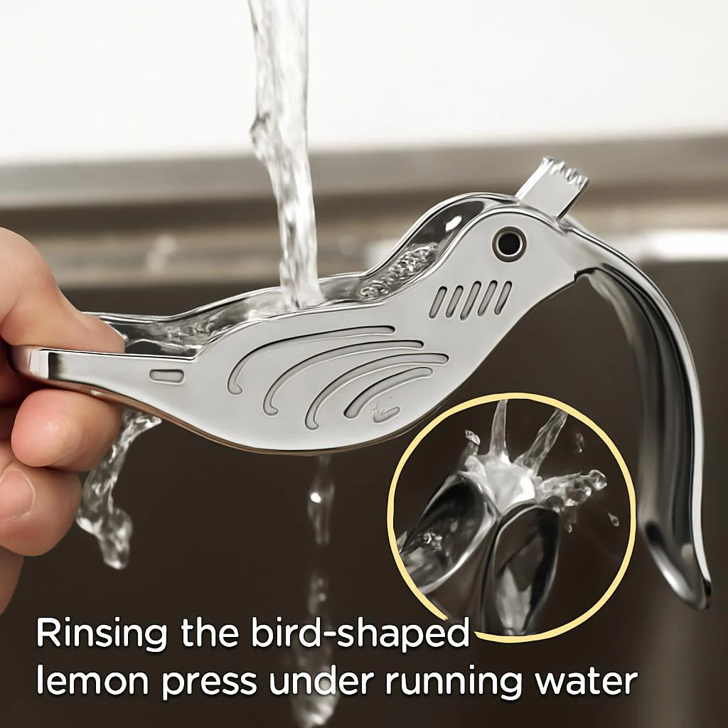 Bird-Shaped Stainless Steel Lemon Press - Eco-Friendly Manual Citrus Juicer - Image 3