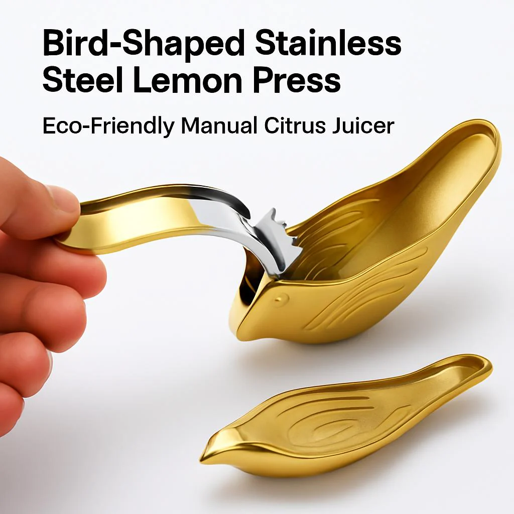 Bird-Shaped Stainless Steel Lemon Press - Eco-Friendly Manual Citrus Juicer - Image 4