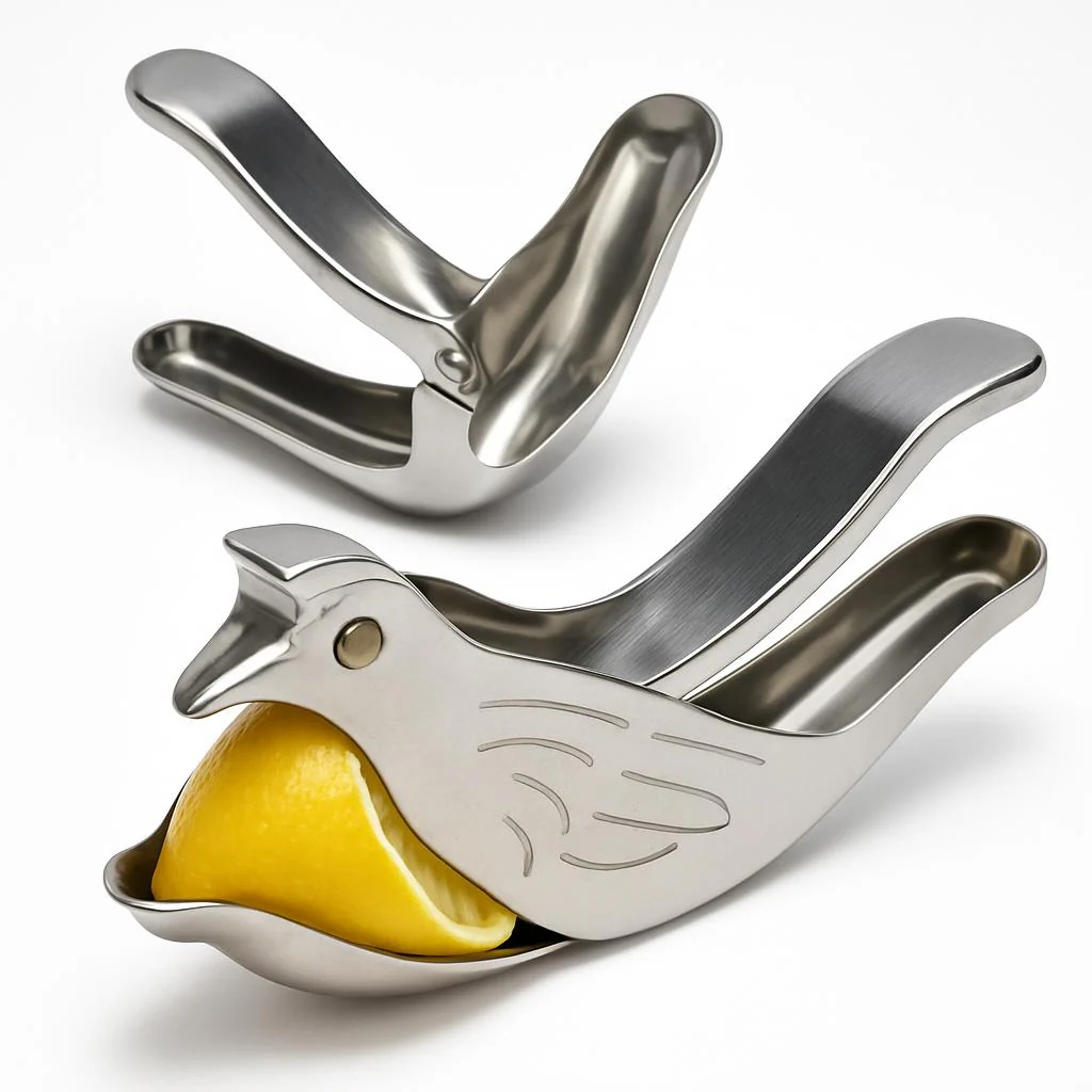 Bird-Shaped Stainless Steel Lemon Press - Eco-Friendly Manual Citrus Juicer - Image 5