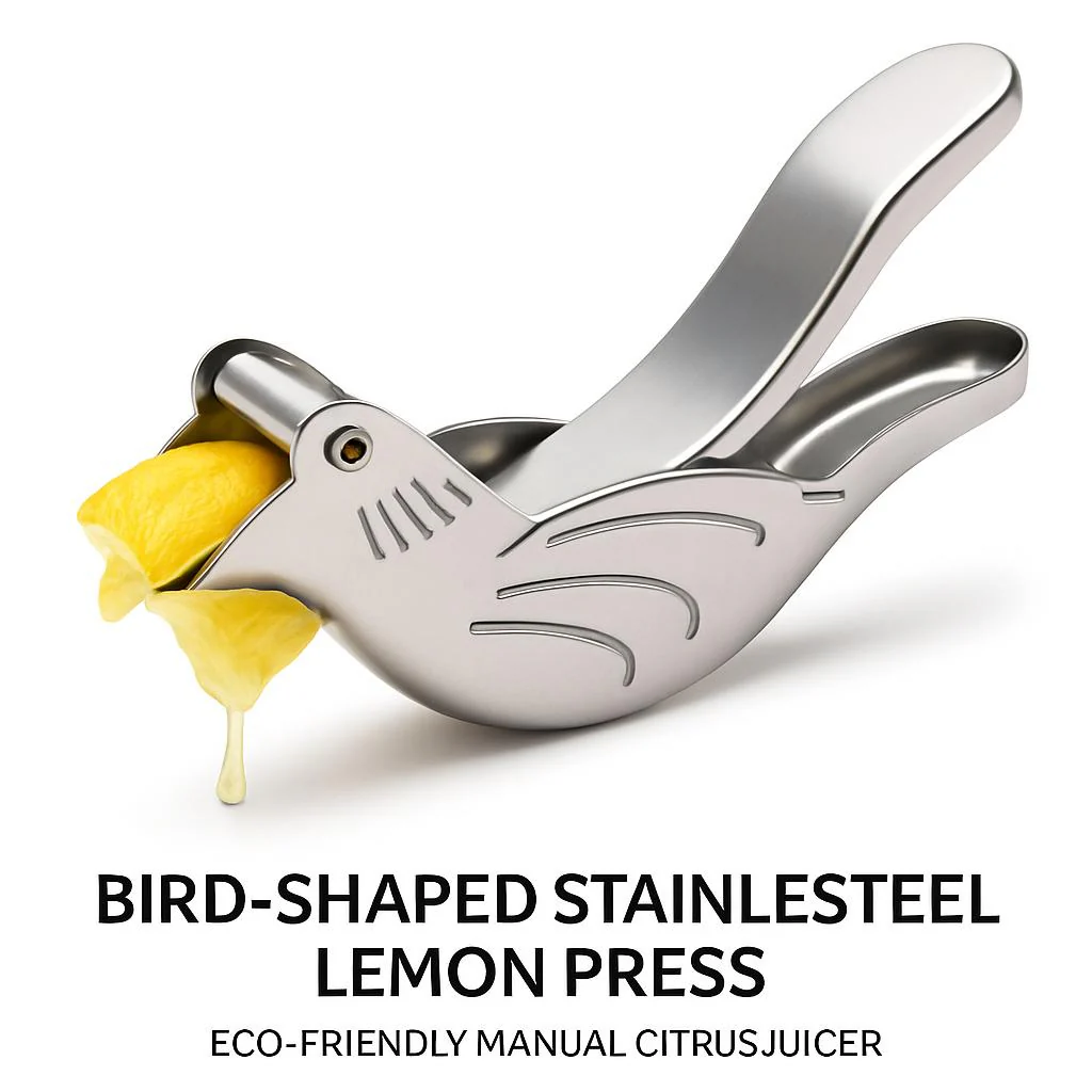 Bird-Shaped Stainless Steel Lemon Press - Eco-Friendly Manual Citrus Juicer - Image 9