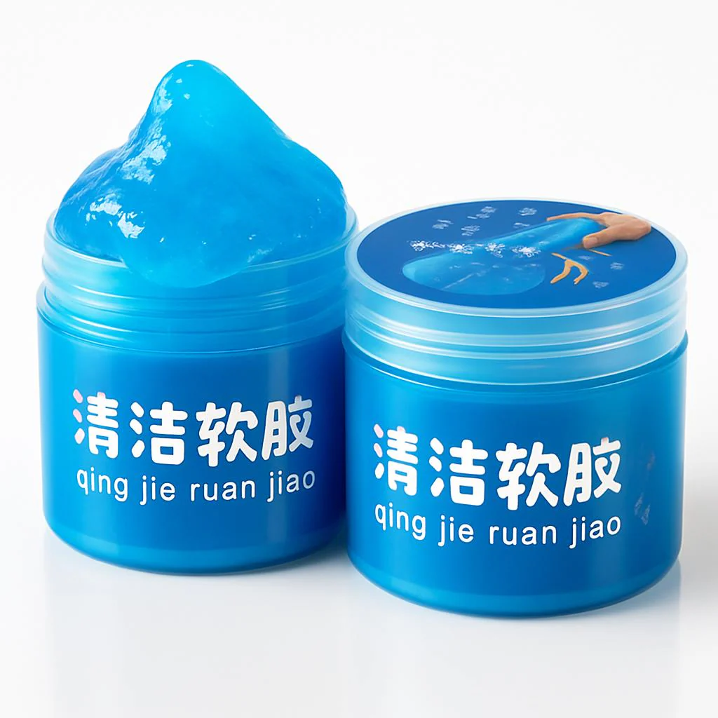 Eco-Friendly Blue Cleaning Gel for Dust & Debris - Image 4