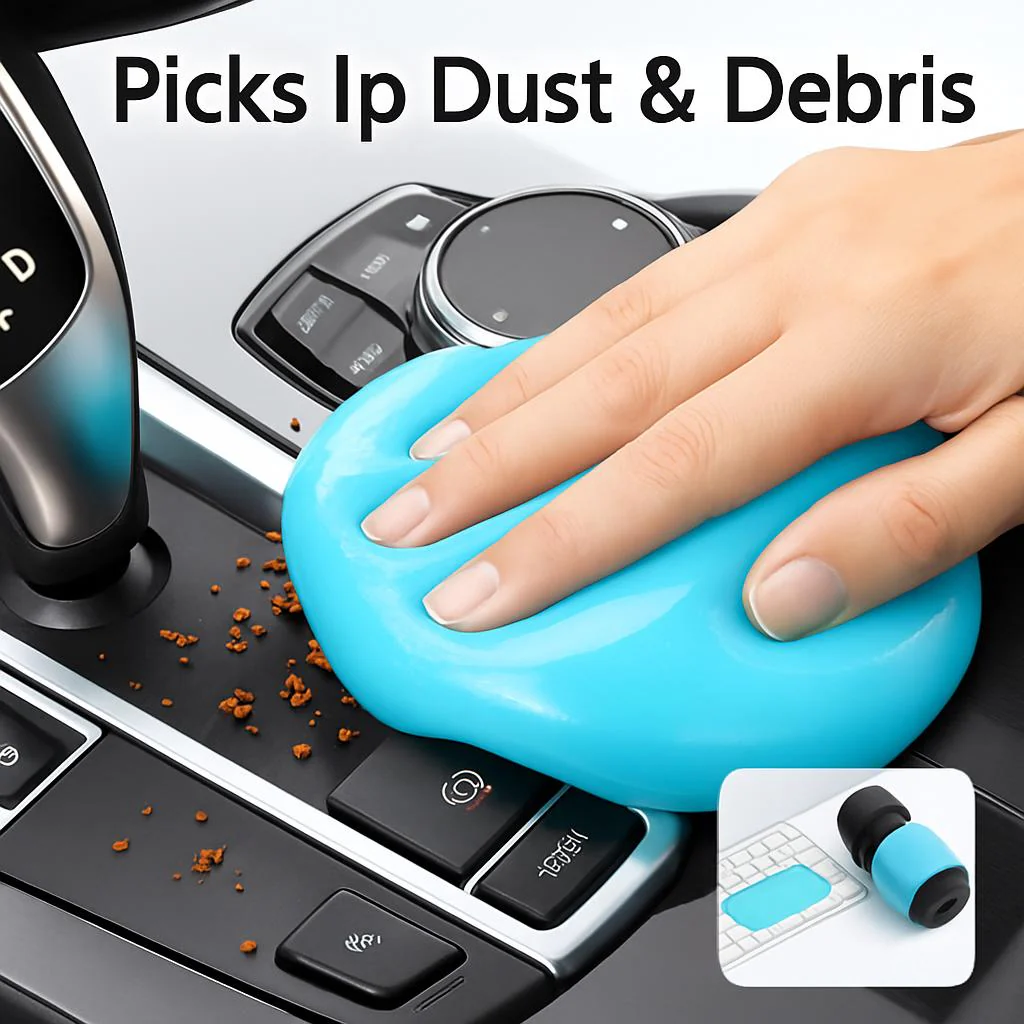 Eco-Friendly Blue Cleaning Gel for Dust & Debris - Image 5