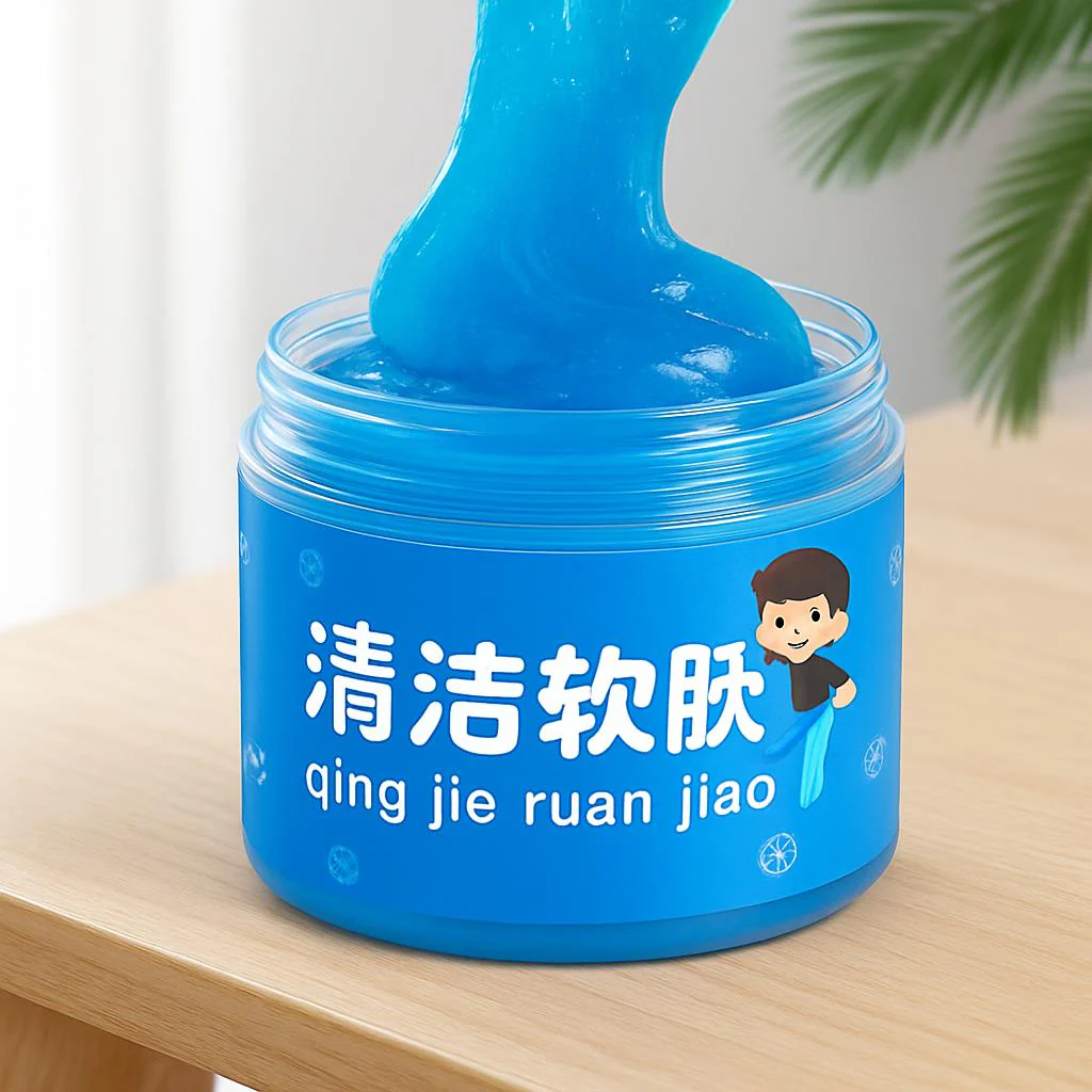 Eco-Friendly Blue Cleaning Gel for Dust & Debris - Image 6