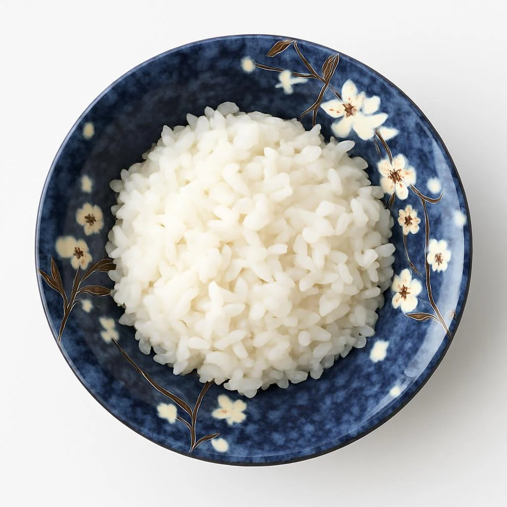 Blue Cherry Blossom Ceramic Bowl for Rice & Porridge - Image 5