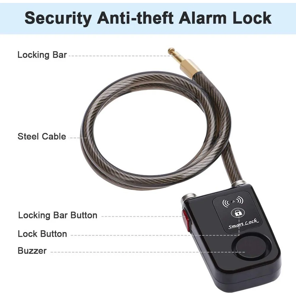 Bluetooth Smart Bike Lock Waterproof Anti Theft Password Lock Stainless Steel Chain Security Alarm for Bicycle Cycling - Image 14